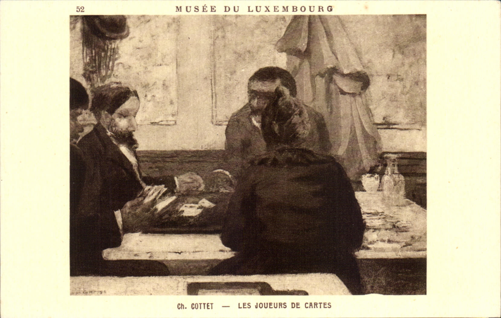 Les Joueurs de Cartes — Musée du Luxembourg — Ch. Cottet — n°52