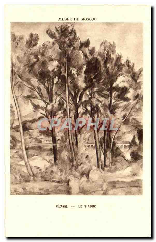 CPA Musee De Moscou Cezanne Le Viaduc Russie Russia Moscow