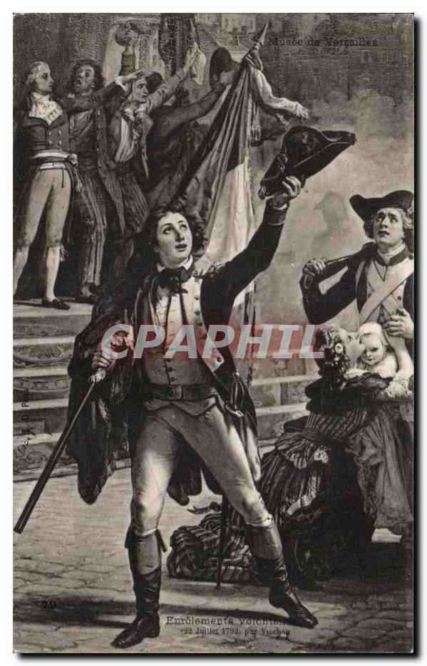 CPA Musee de Versailles Enrolement volontaire 1792 Viochon 