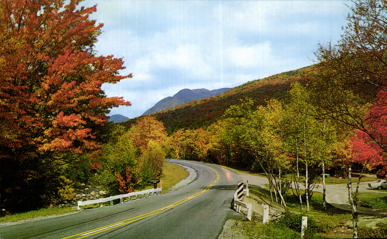 CPA Fall Foliage Along Route In Franconia White Mountains 