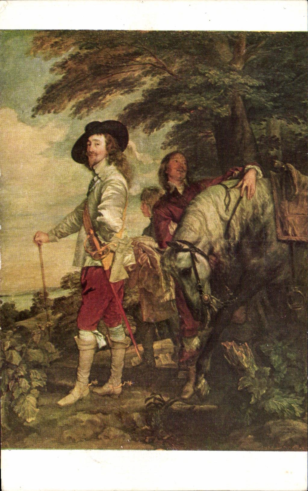 CPA Atonin van Dyck Portrait de charles l roi d'angleterre 