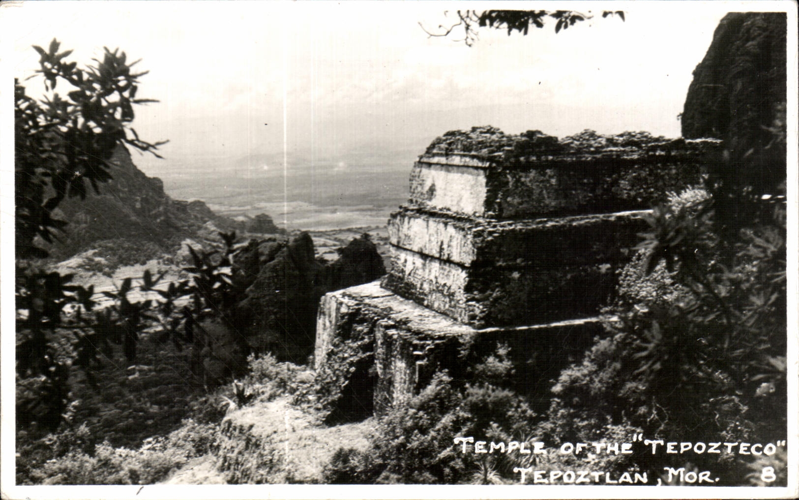 CPA Temple Of The Tepozteco Tepoztlan Mor Mexique Mexico