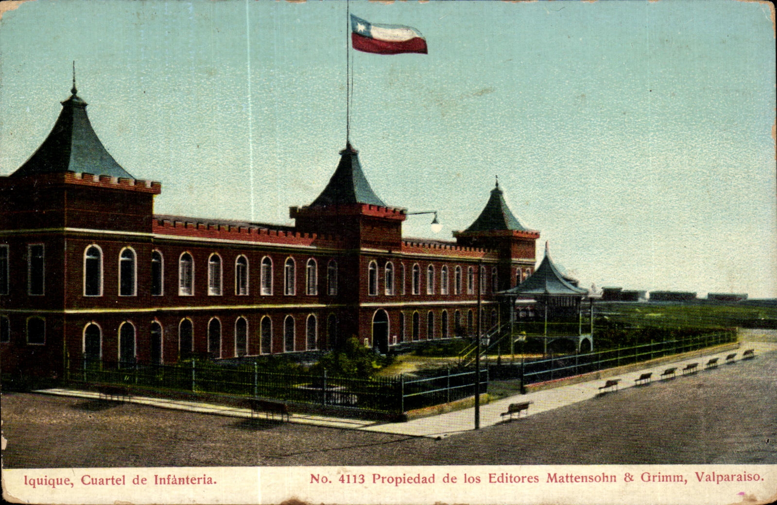CPA Chile Chili Propiedad de los Mattensohn Grimm Valparaiso