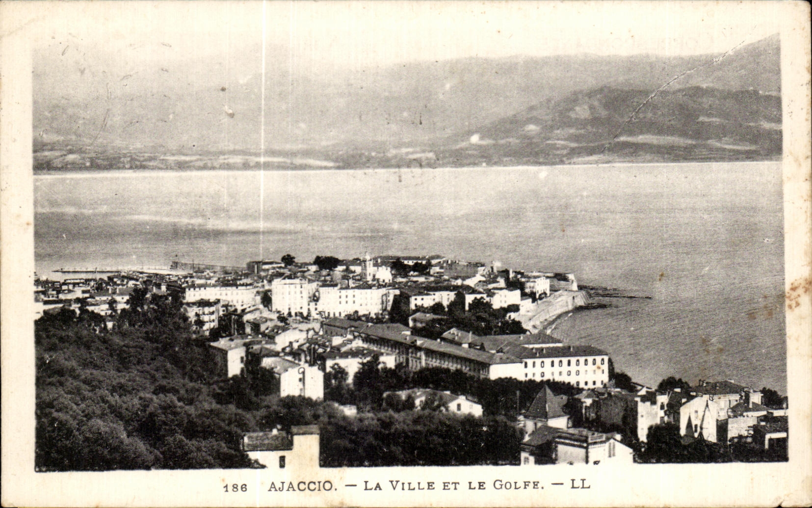 CPA Ajaccio La Ville Et Le Golfe Corse Corsica