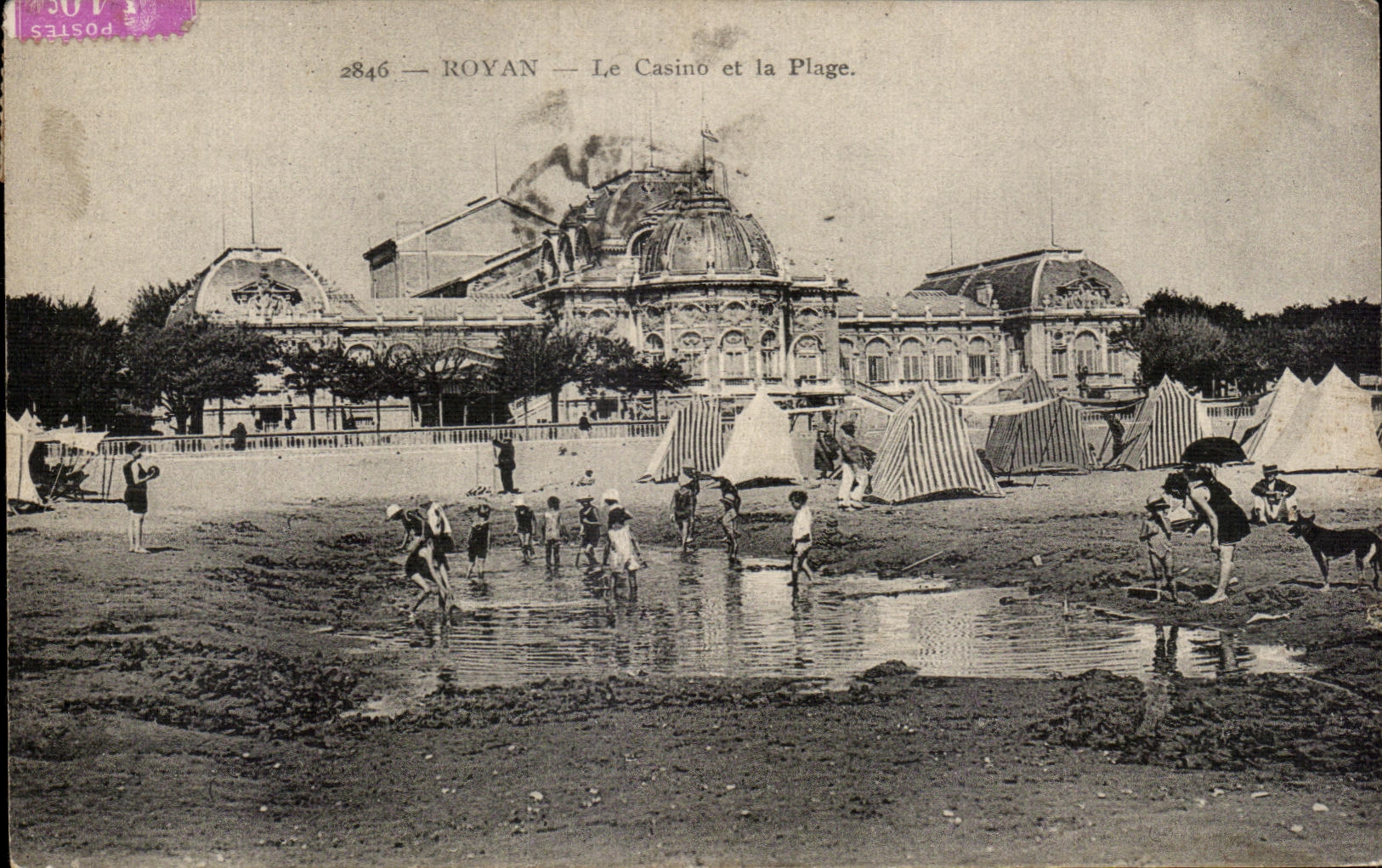 CPA Royan Le Casino et la Plage