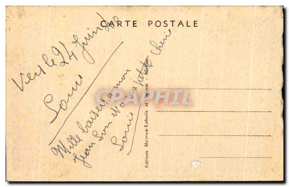 CPA Ligne d'Aurillac a Mauriac Viaduc et Pont du Rouflet — Rückseite