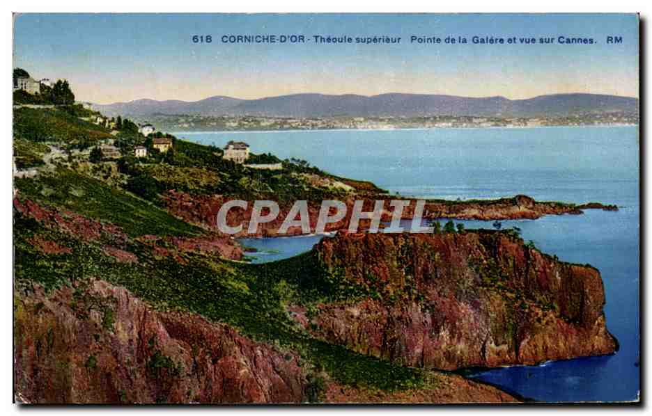 CPA Corniche D'Or Theoule Superieur Pointe de la Galere et vue sur Cannes