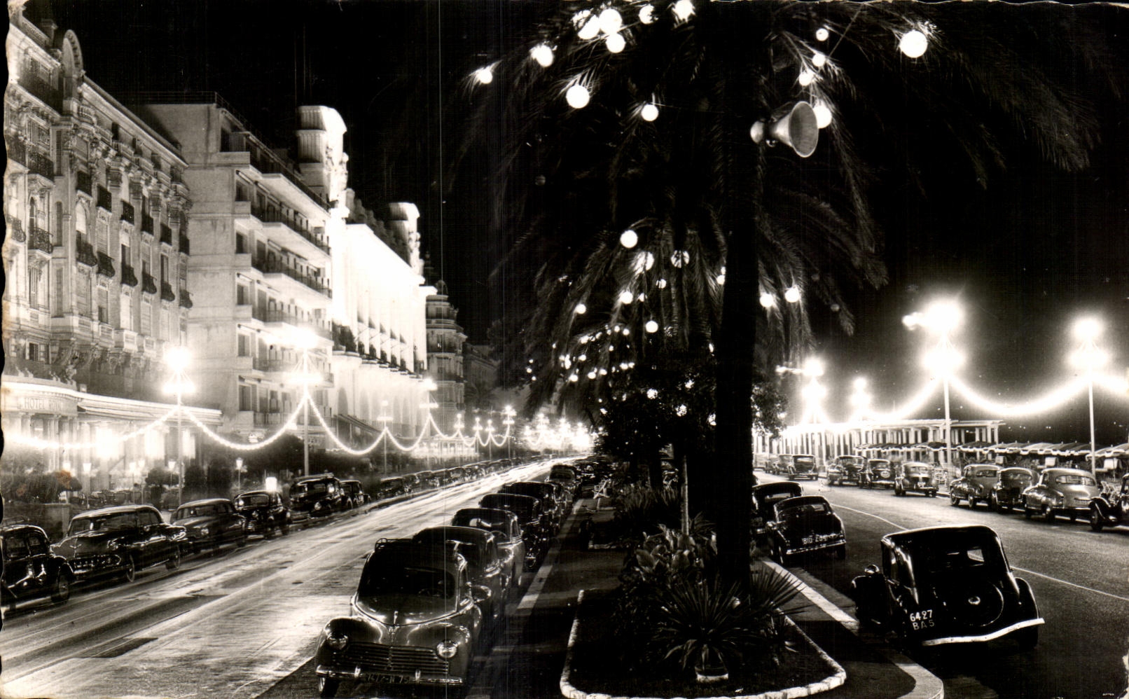 CPA Nice La Promenade des Anglais la nuit