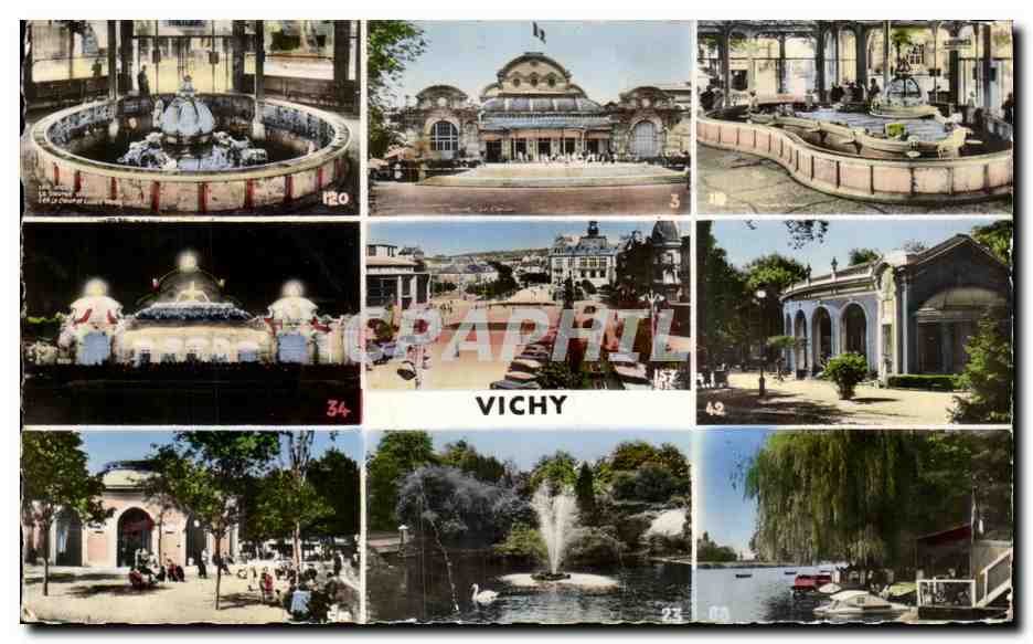 Vichy — vue panoramique et sites touristiques — Réal-Photo