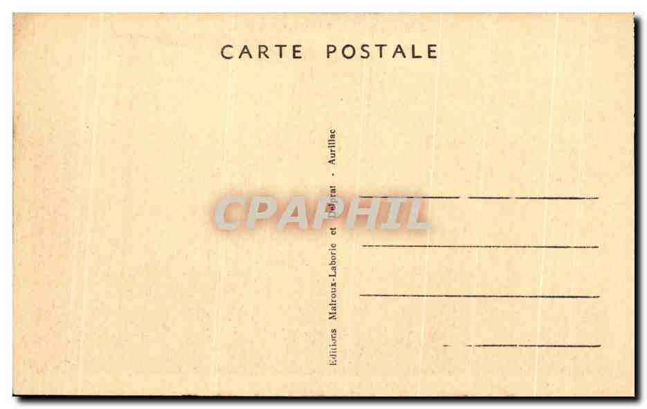 CPA Garabit Le Viaduc et la Vallee — Rückseite