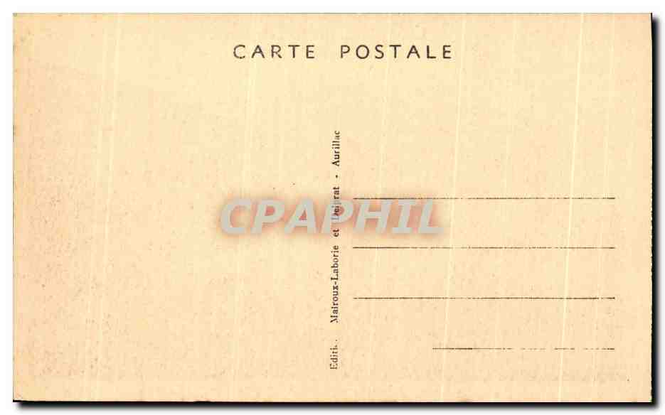 CPA Chaos de Castel Tinet et Puy Griou — Rückseite