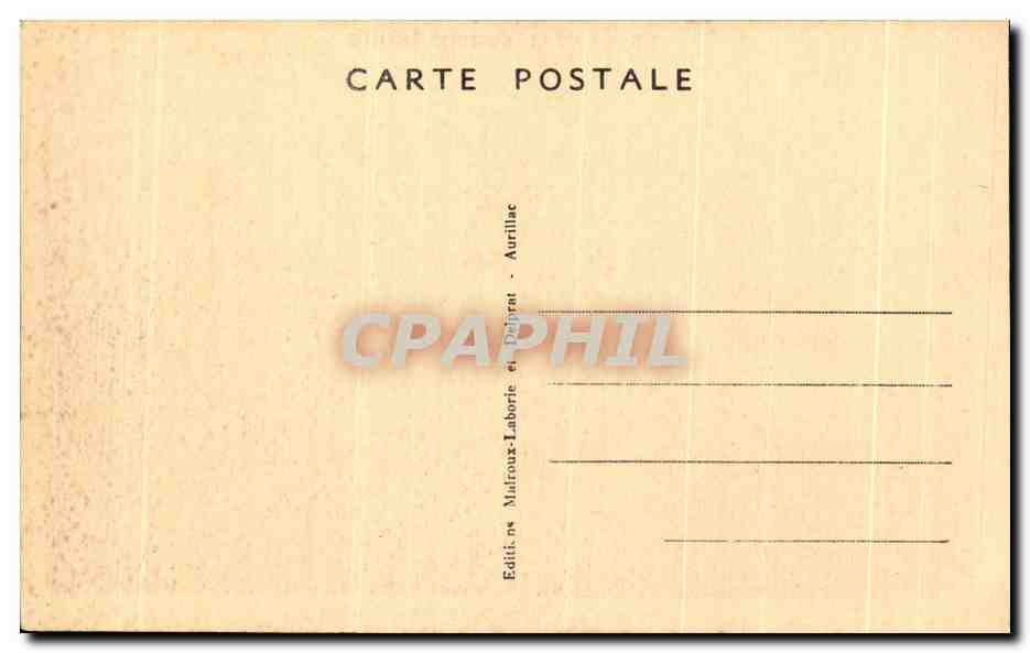 CPA Sommet du Puy Mary Cantal — Rückseite