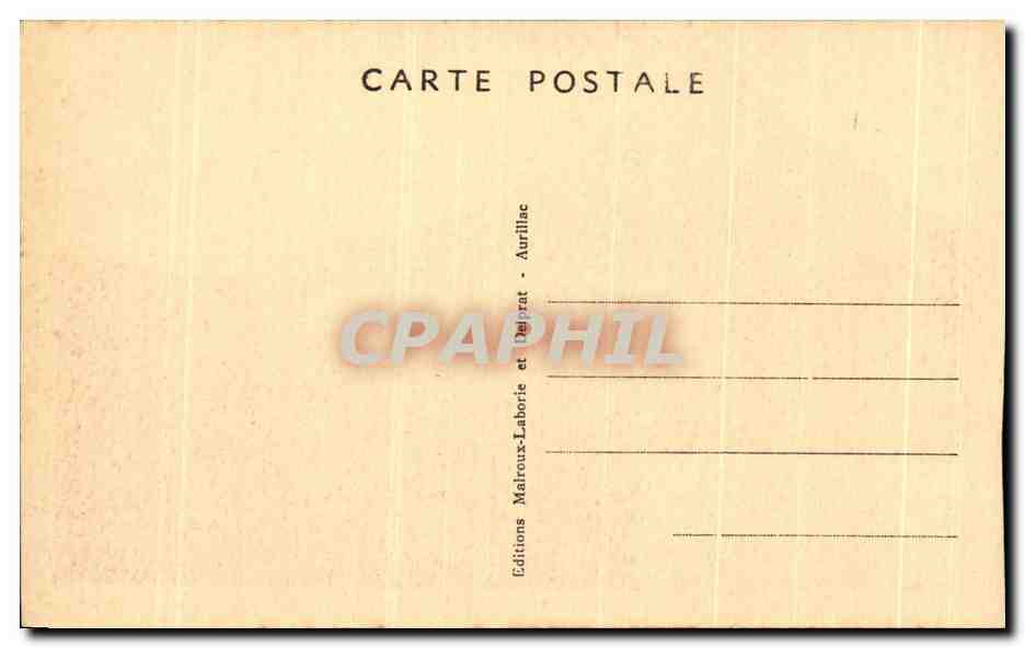 CPA Le Puy Mary vu des Fours de Peyre Arse — Rückseite