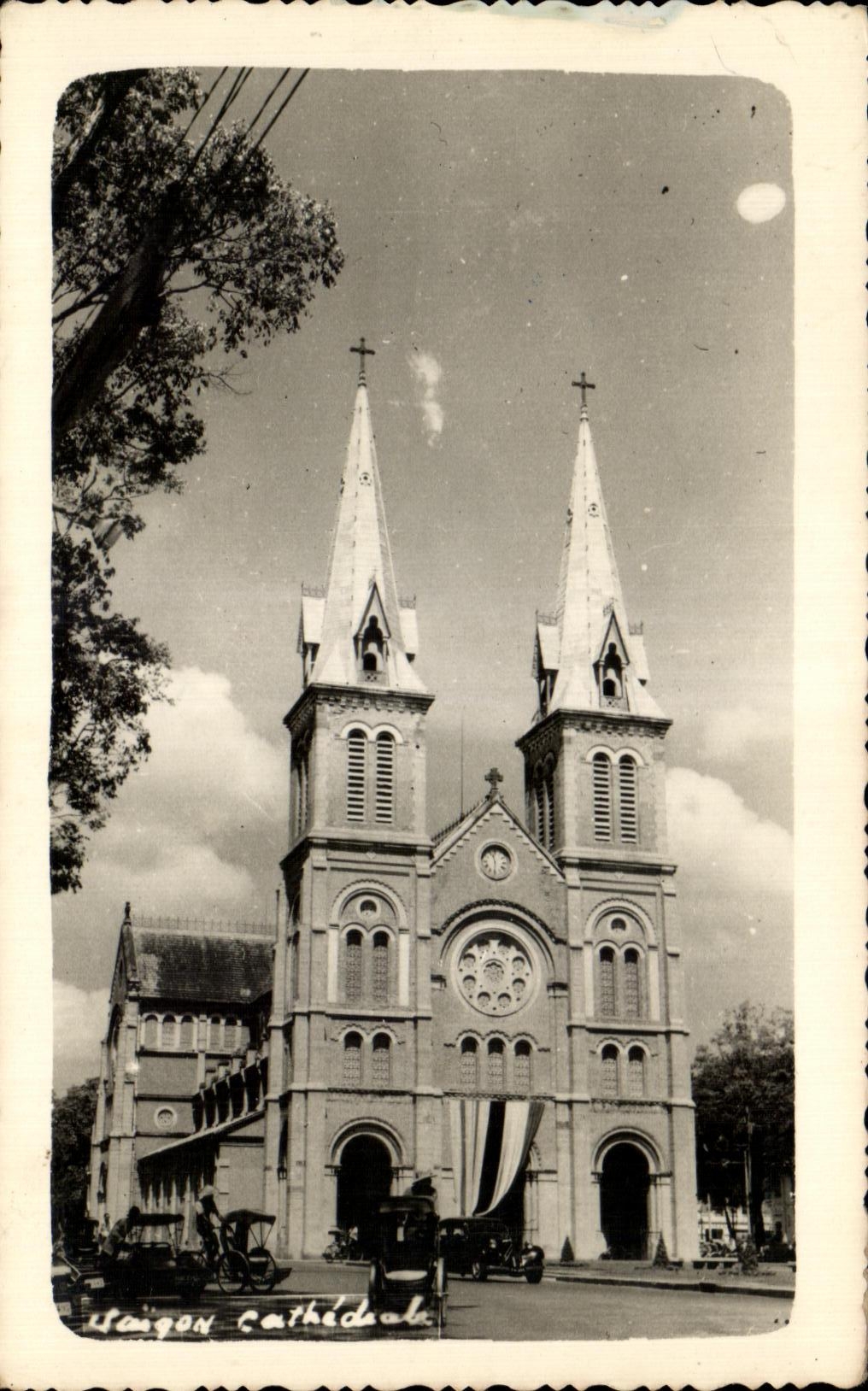 CPA Cathedrale Saigon Indochine 1955 Vietnam