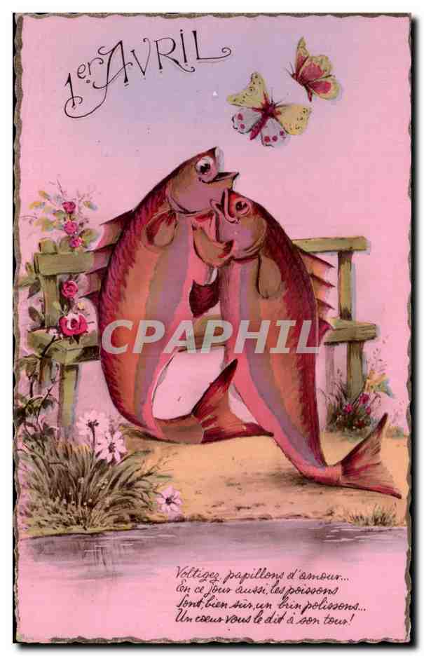 CPA 1er Avril Paques Poissons Paques 