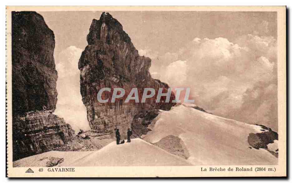 CPA Gavarnie La Breche de Roland