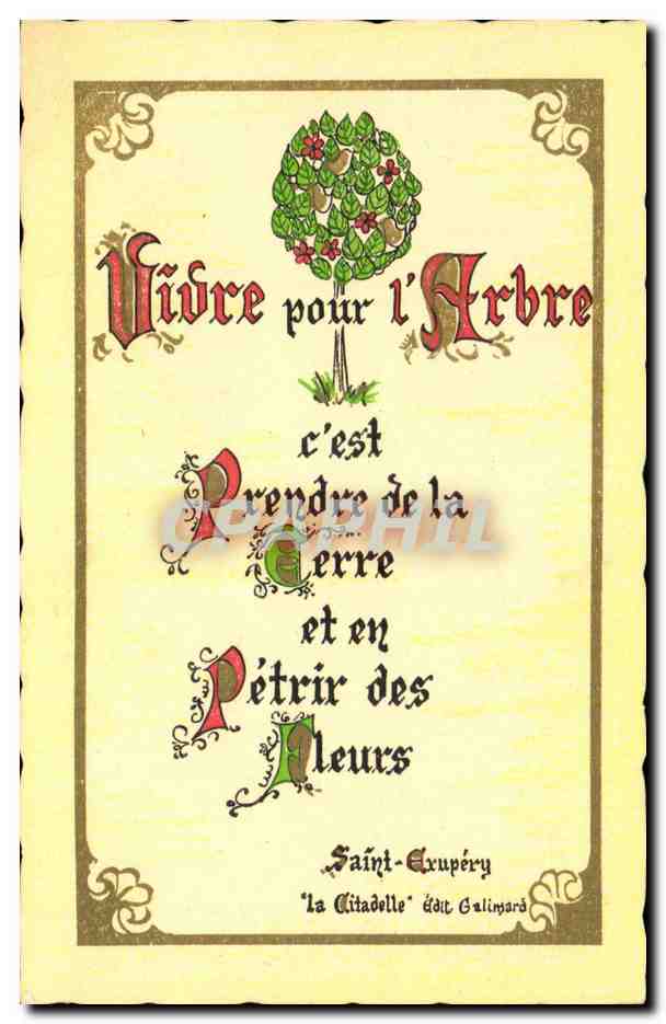 CPA Vivre pour I'Arbre Fantaisie
