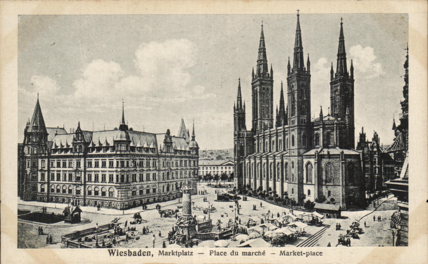 Wiesbaden, Marktplatz — Place du marché — Market-place