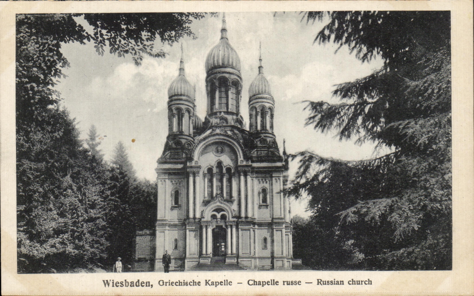 CPA Wiesbaden Oriechische Kapelle Chapelle russe Russian Church