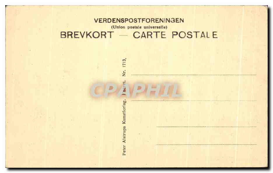CPA Sollerod Skovso Kirkeskoven Danemark Denmark — Back