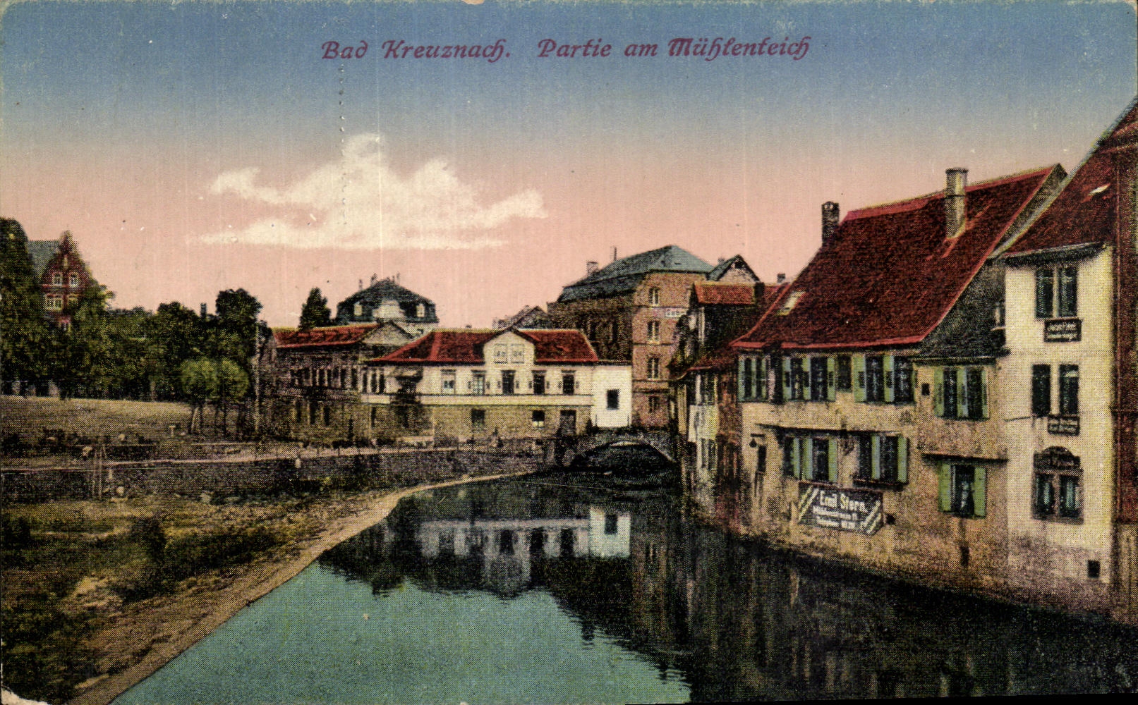 Bad Kreuznach. Partie am Mühlenteich — éditeur 'Lud Stern' visible