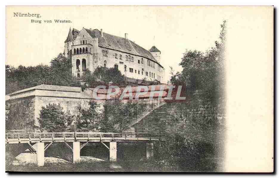 CPA Nurnberg Burg von Westen