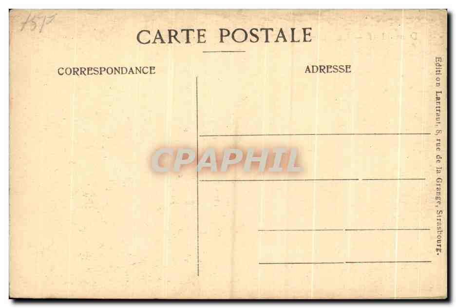 CPA Dusseldorf La Gare — Rückseite