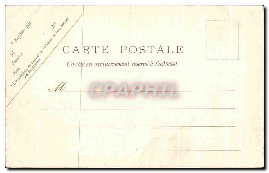 CPA Paris Conservatoire des Arts et Metiers — Verso