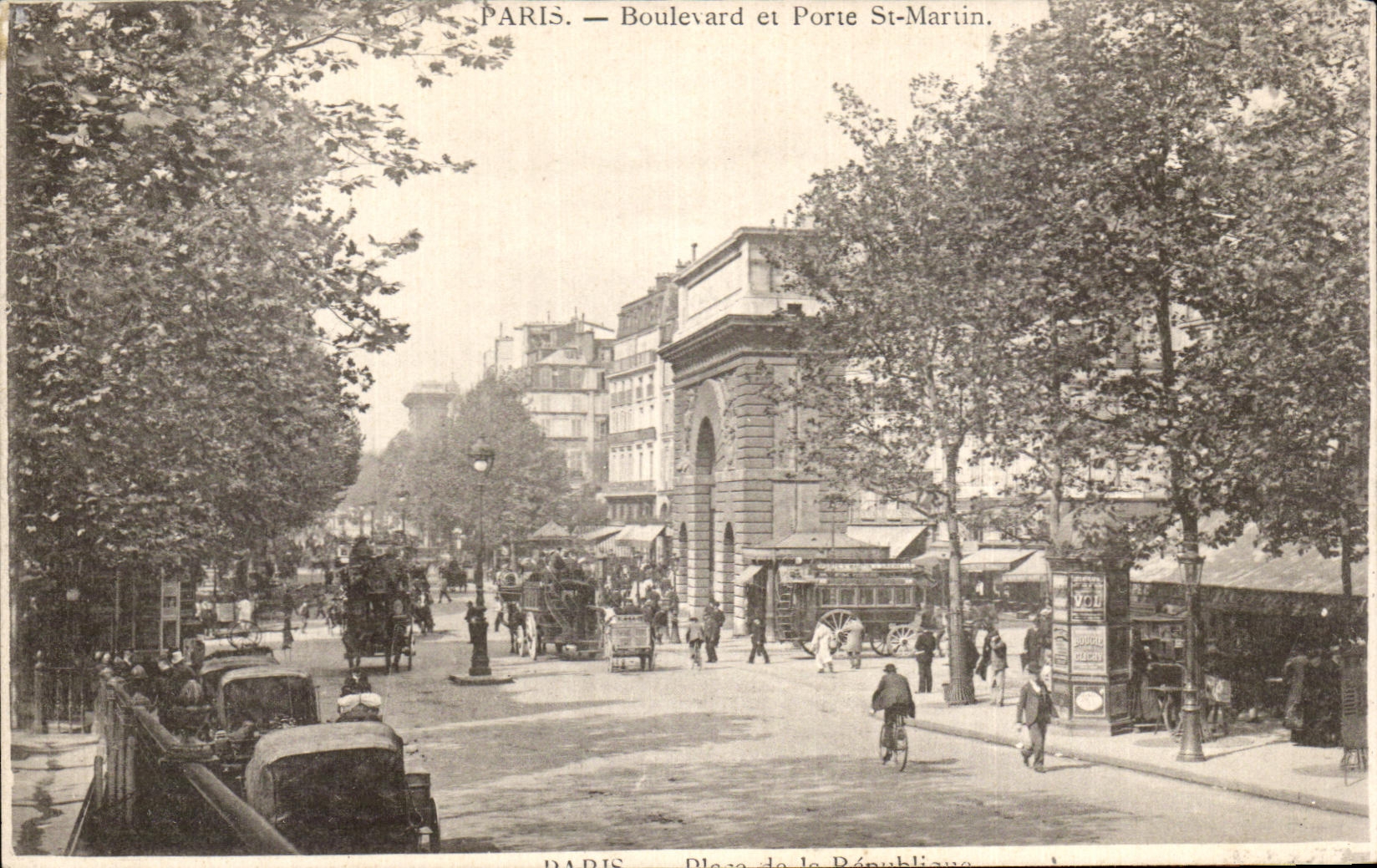 CPA Paris Boulevard et Porte St martin
