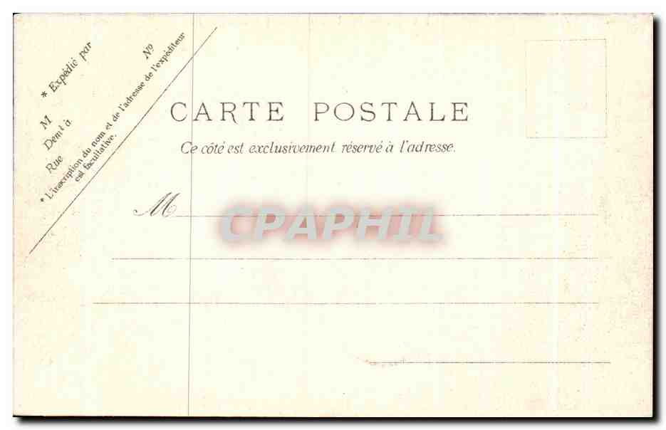 CPA Paris Boulevard et Porte St martin — Rückseite