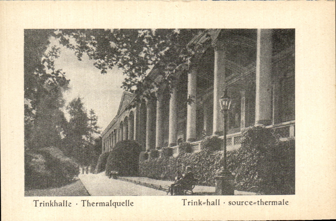 CPA Trinkhalle Thermalquelle Trink hall Source Thermale