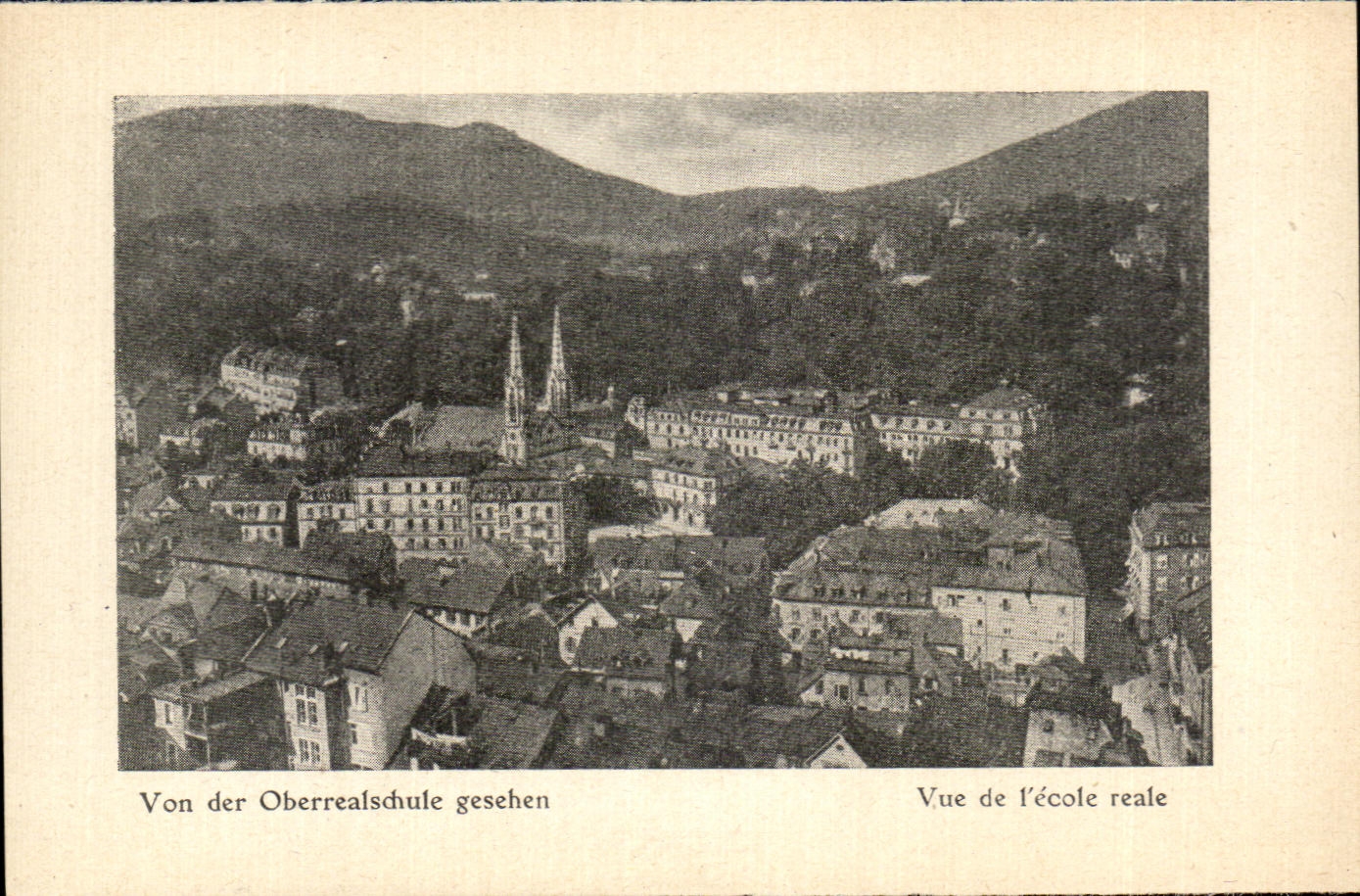 CPA Von der Oberrealschule gesehen Vue de l'ecole reale