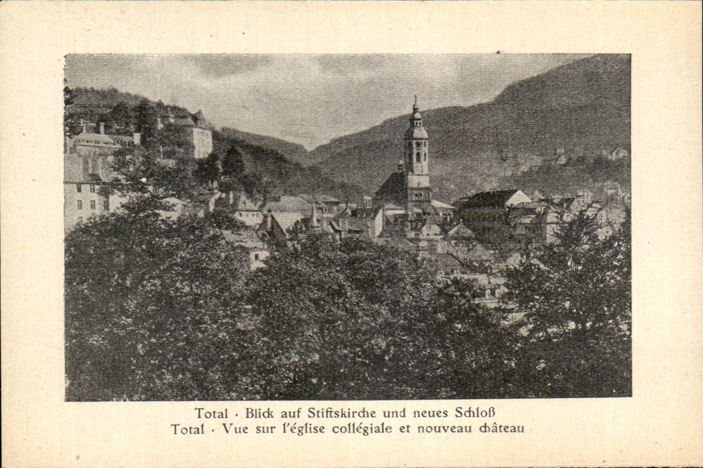 CPA Blick auf Stiftsskirche and neues schloss