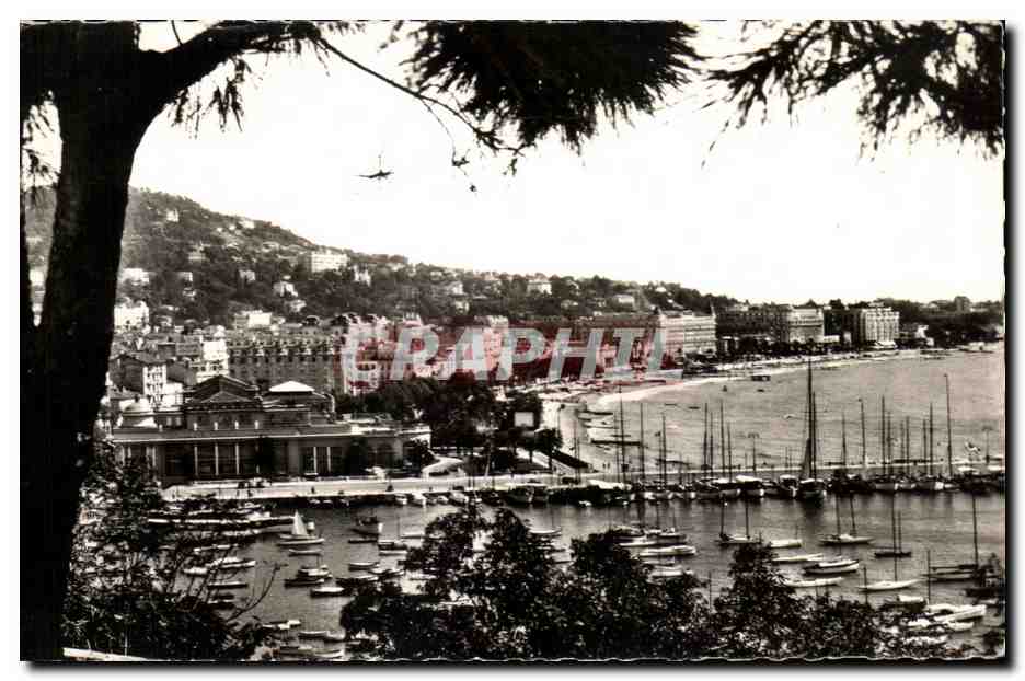 CPA Cannes Vue du Casino et du Port
