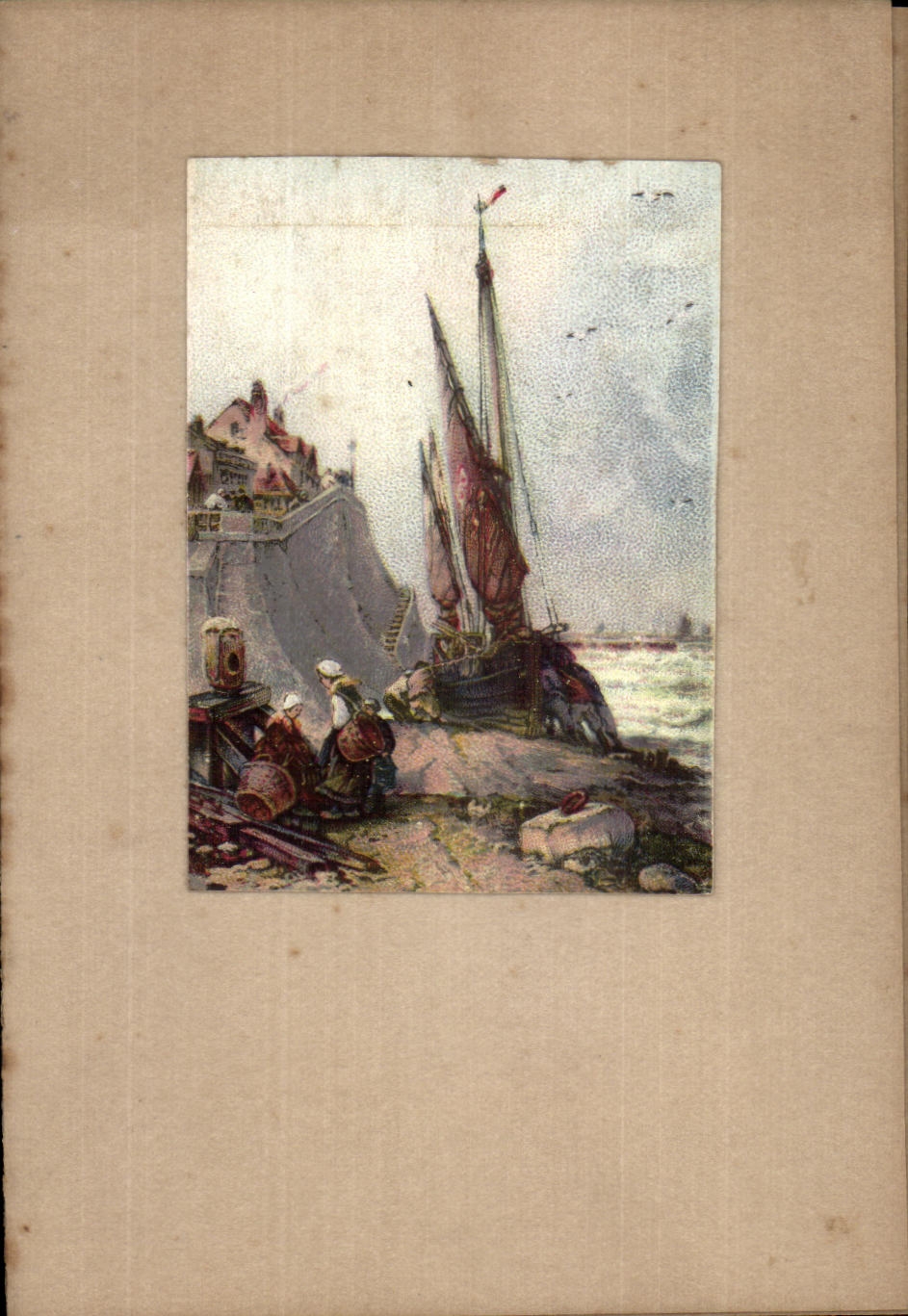 Carte petit livret Paysage Marine Bateau