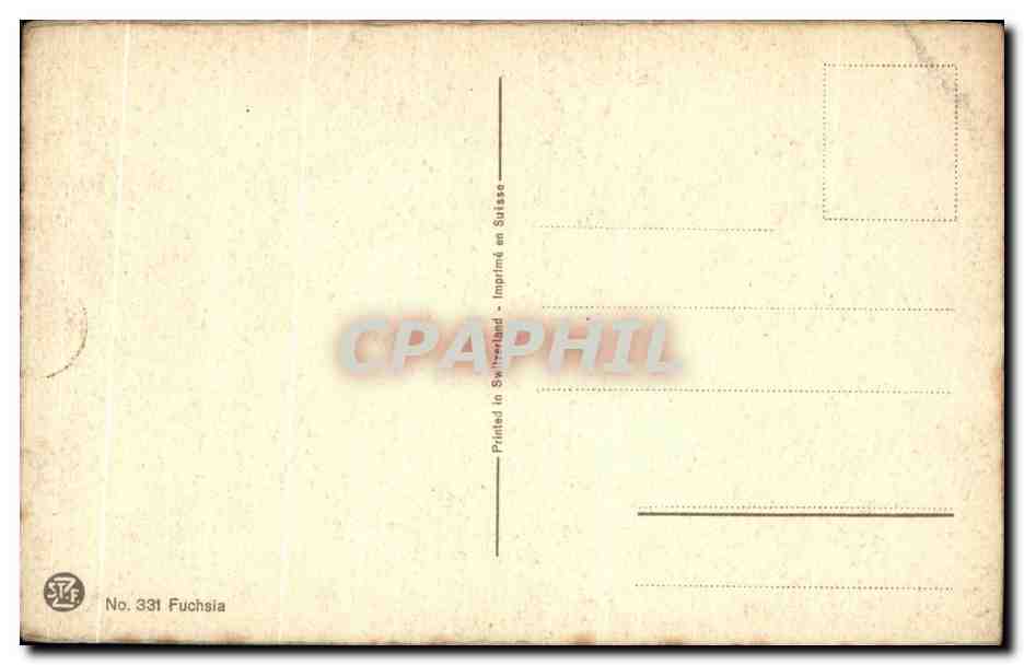 CPA Fantaisie Fleurs  — Verso