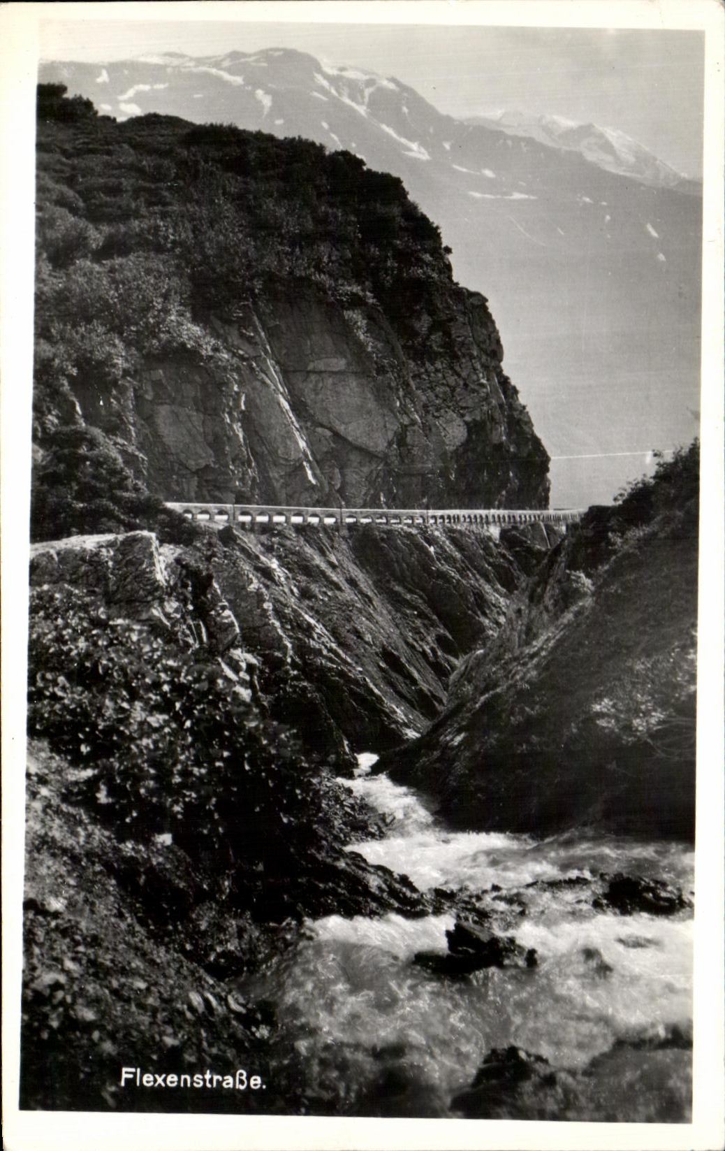 Flexenstraße — pont sur un canyon avec rivière — A. Kirschner, Bruggen a. Bodensee, n° 75100