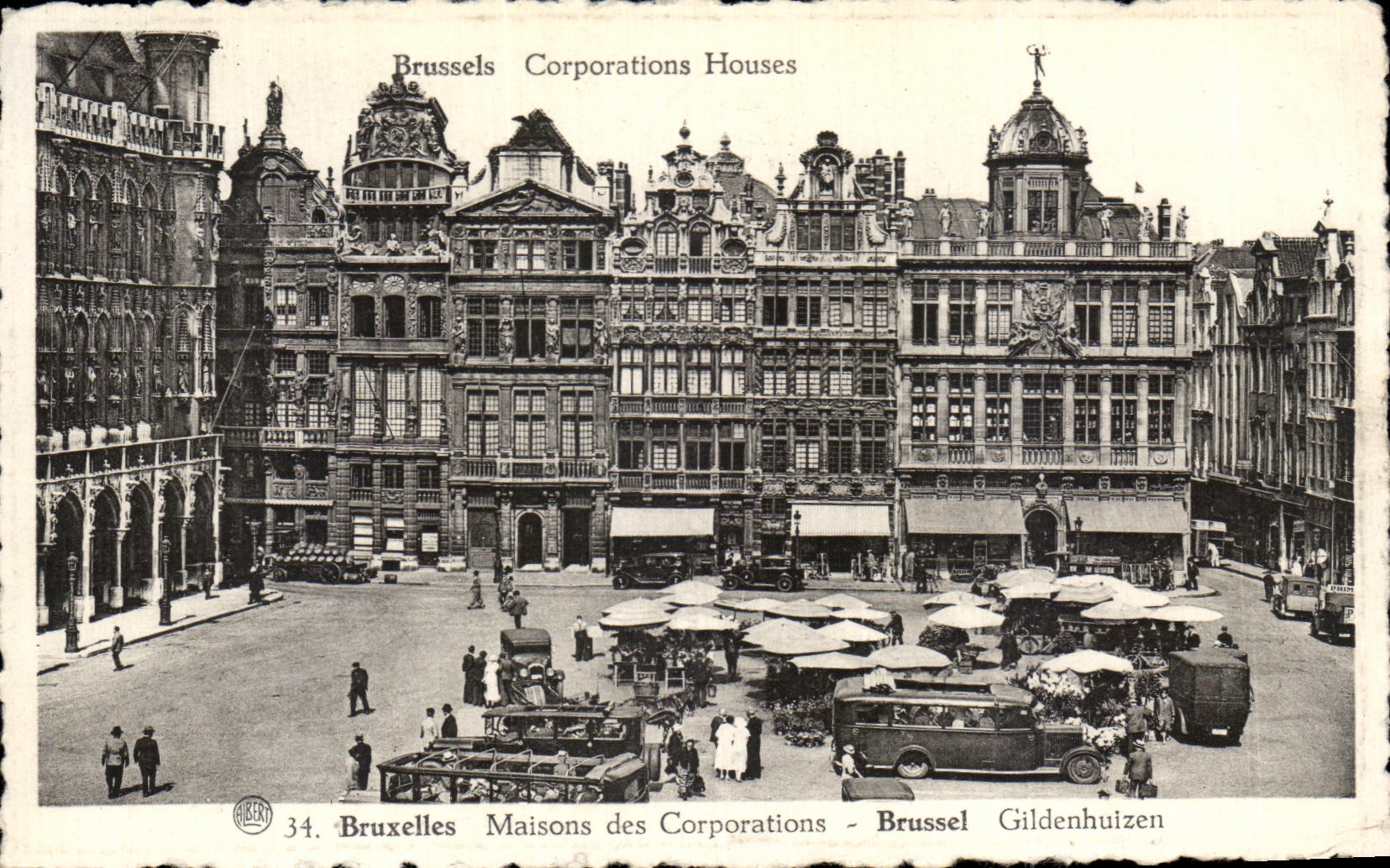 CPA Bruxelles Maisons des Corporations Brussel