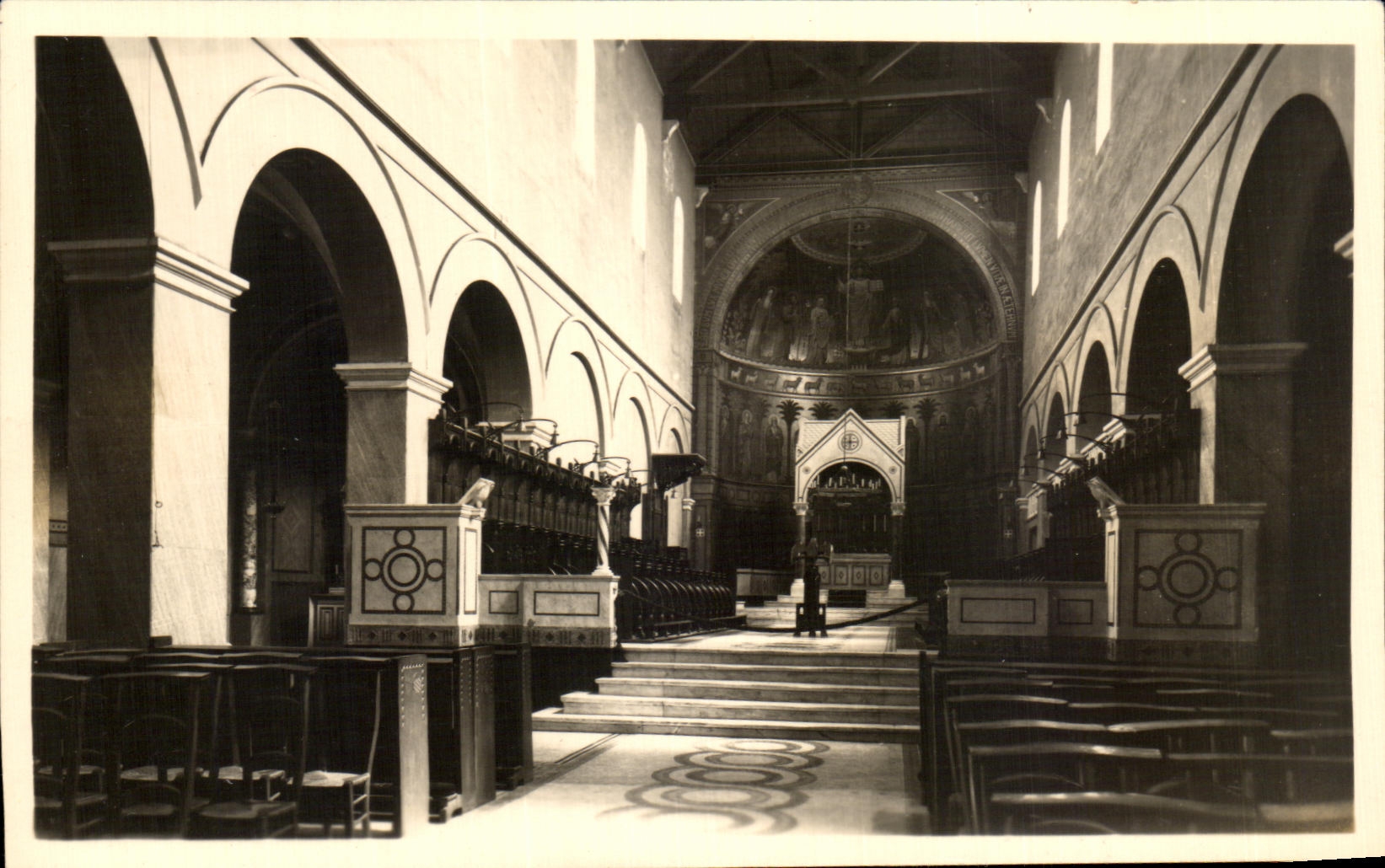 CPA Abbaye de Saint Andre Le choeur