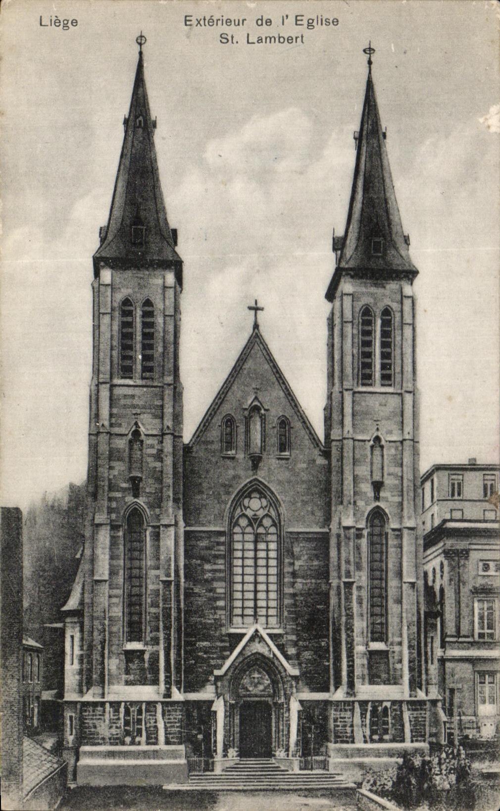 CPA Liege exterieur de I'Eglise St Lambert