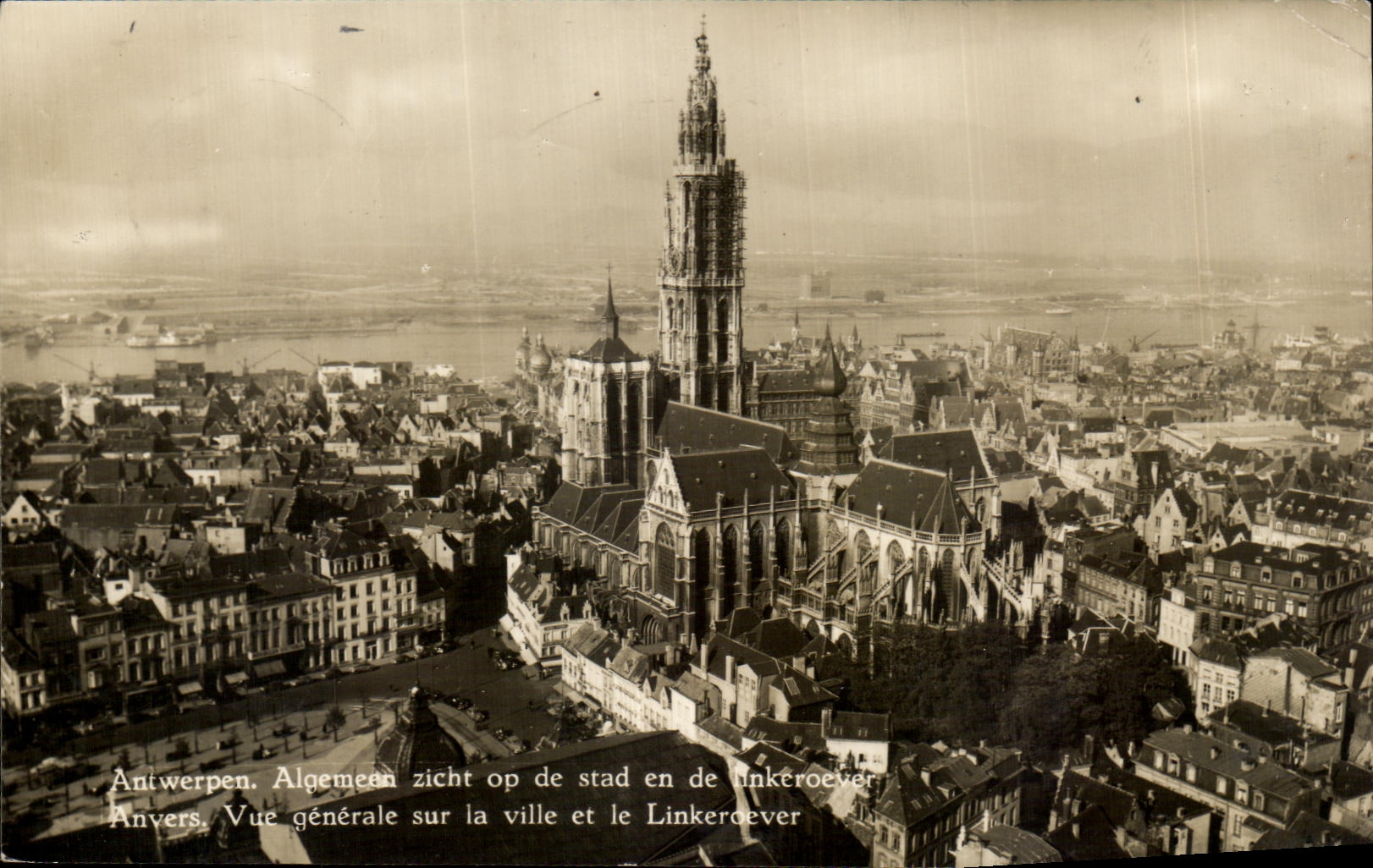 Antwerpen — Vue générale sur la ville et le Linkeroever — Éditions Anvers