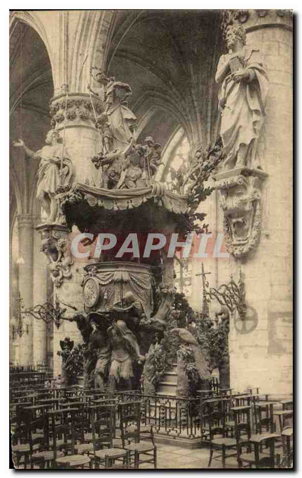 CPA Bruxelles Eglise Saint Gudule La Chaire de Verite