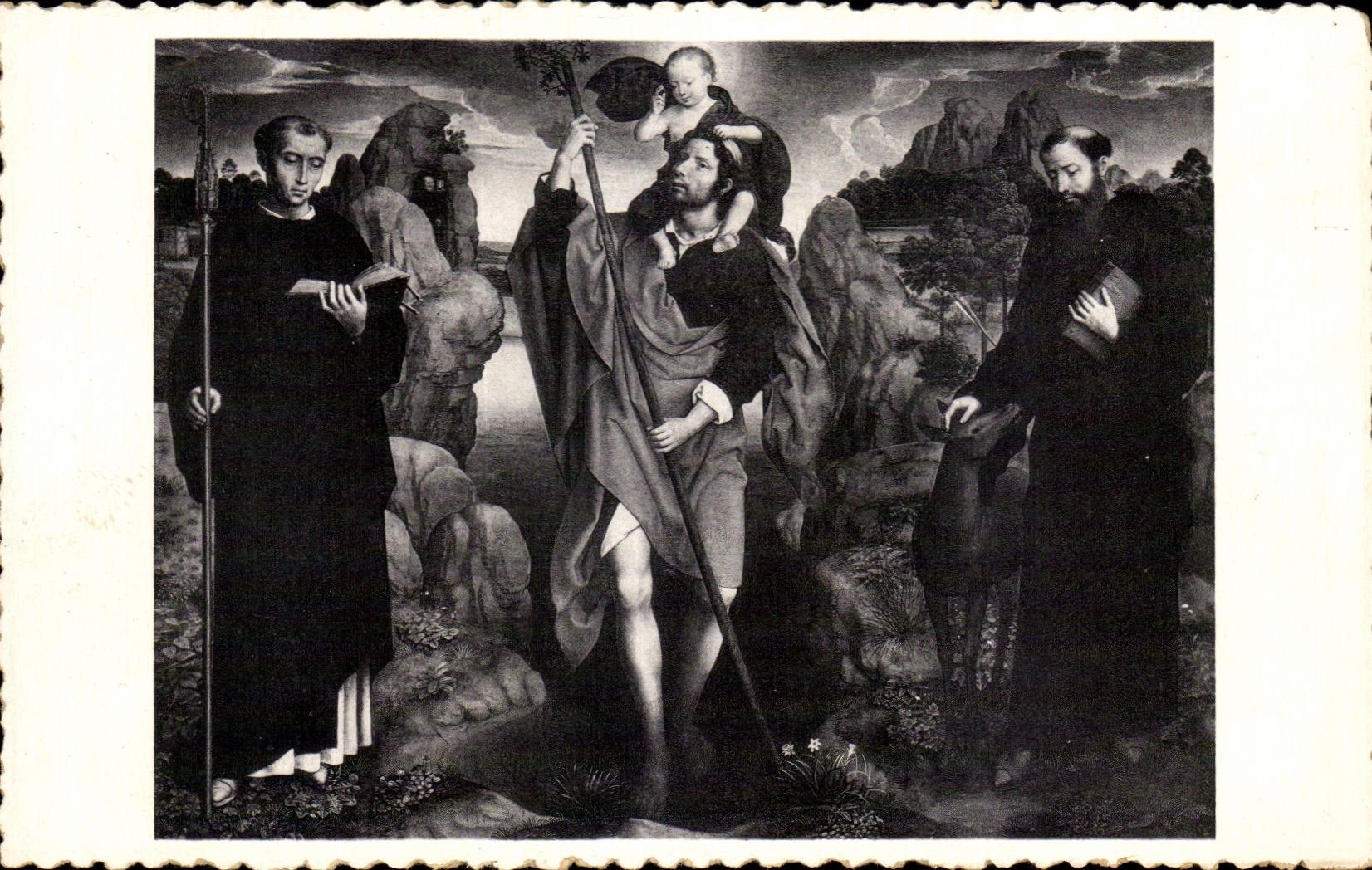 CPA Hans Memling Panneau Central du triptyque du bourgmestre
