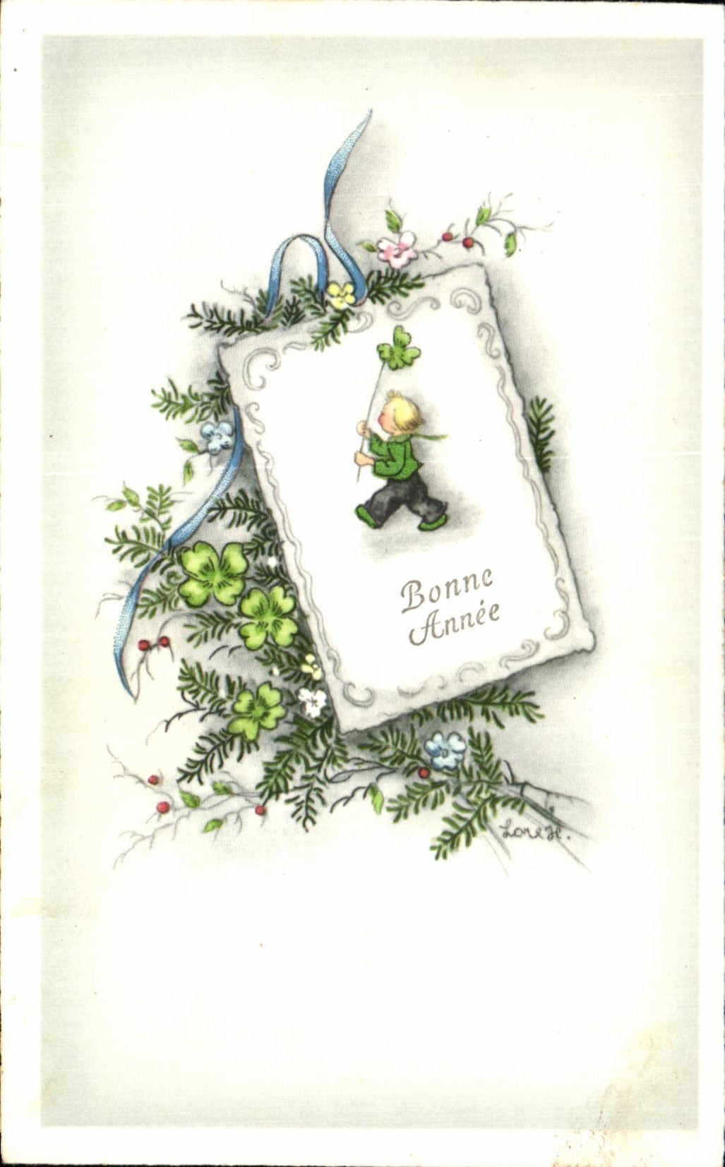 CPA Fantaisie Bonne Annee