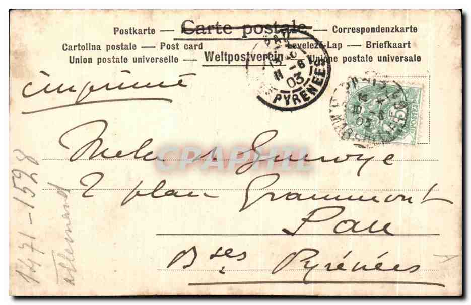 CPA Bildniss Kaiser Maximilian I Durer — Verso