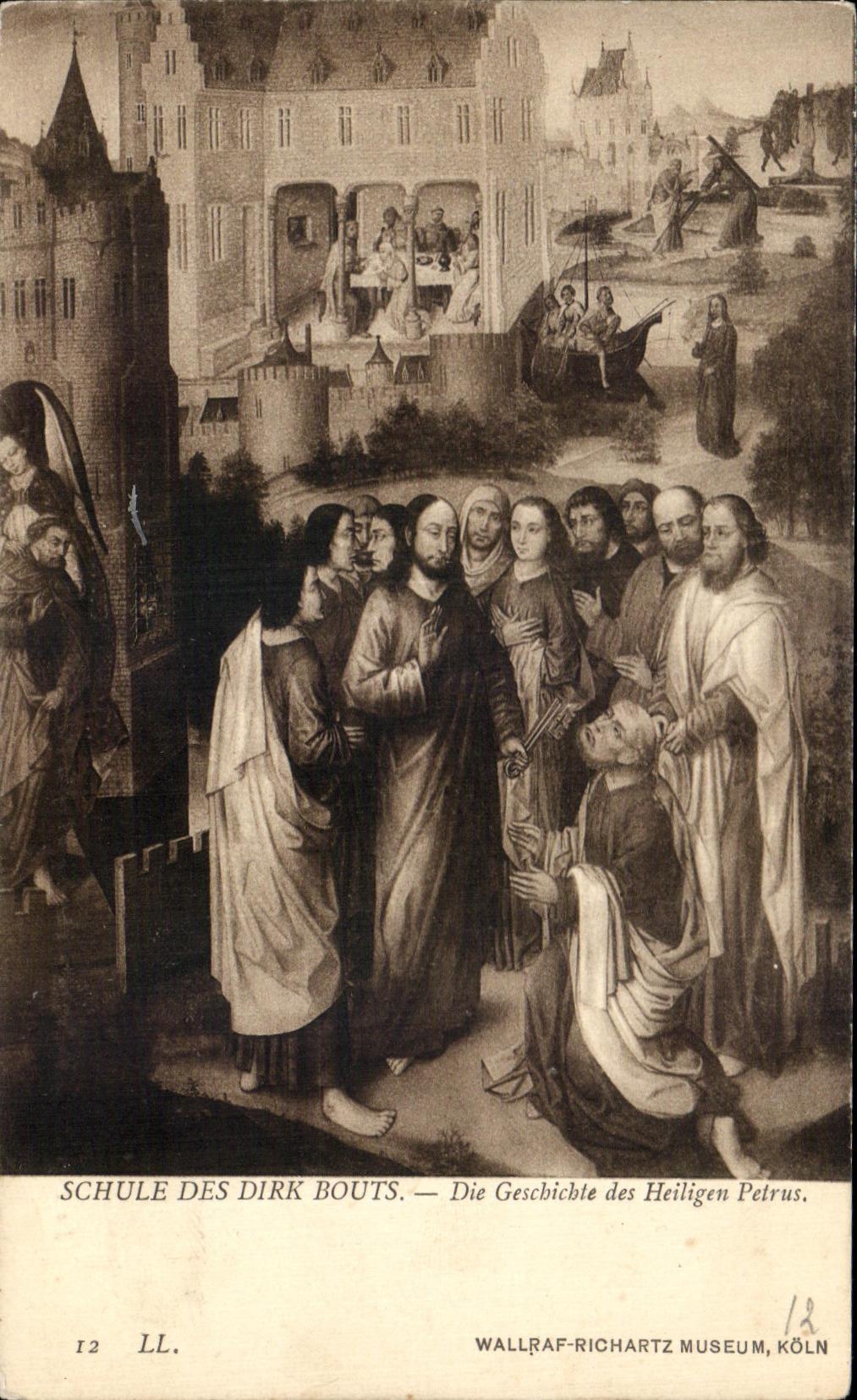CPA Schule Des Dirk Bourts Die Geschichte Des Heiligen PetrusWallraf Richartz Museum Koln 