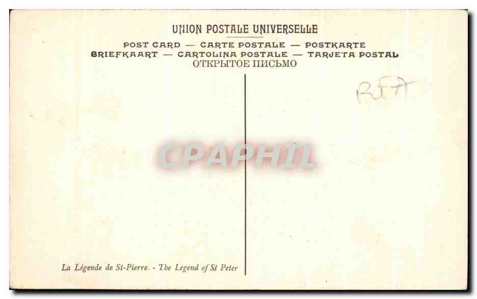 CPA Schule Des Dirk Bourts Die Geschichte Des Heiligen PetrusWallraf Richartz Museum Koln  — Verso