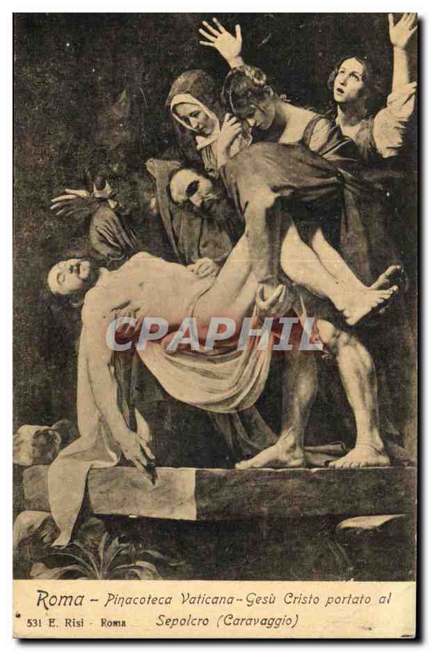 CPA Roma Pinacoteca Vaticana Gesu Cristo Portato Al Sepolcro Caravaggio 