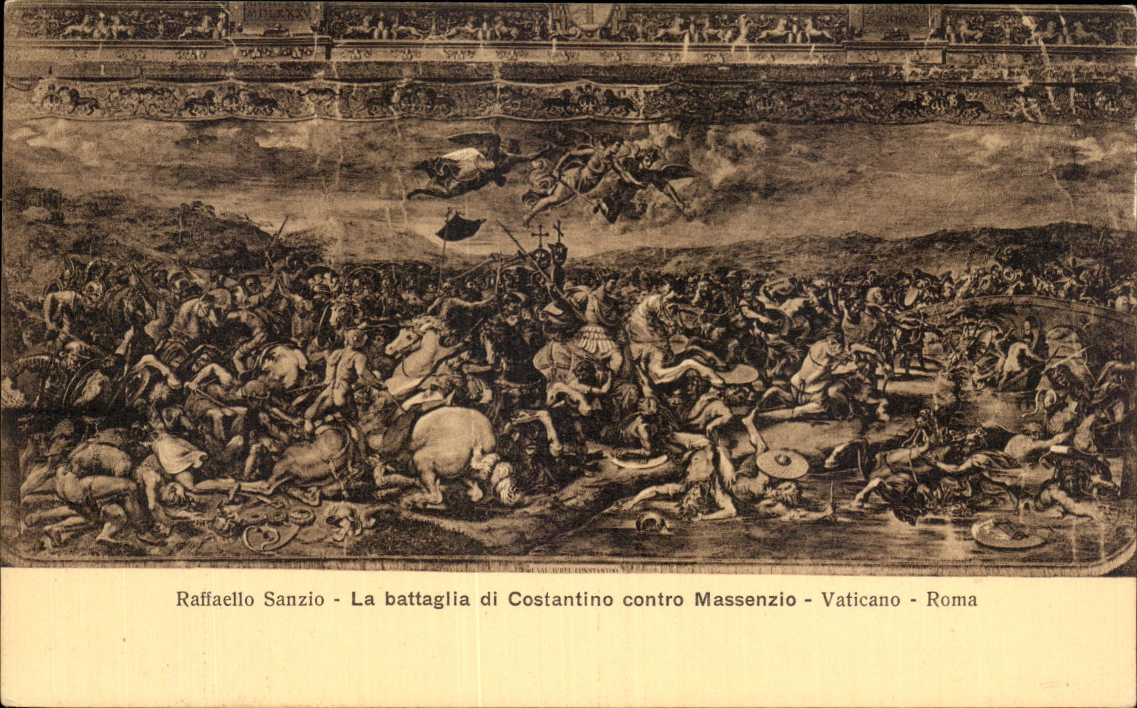 CPA Raffaello Sanzio La Battaglia Di Costantino Contro Massenzio Vaticano Roma