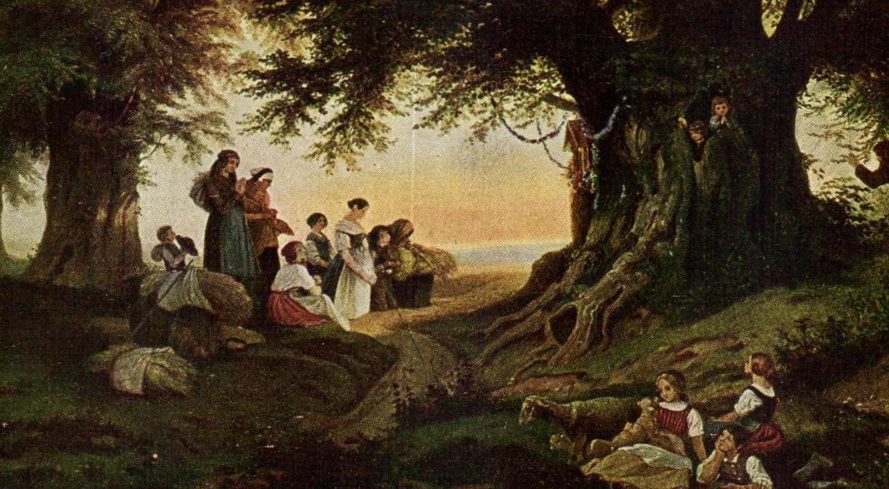 CPA Museum Der Bildenden Kunste Zu Leipzig Ludwig Richter Abendlautenn